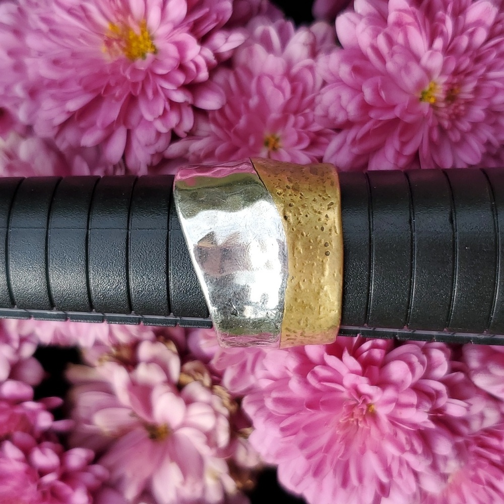 Silpada Vintage .925 Sterling Silver & Brass Ring - Picture 4 of 6